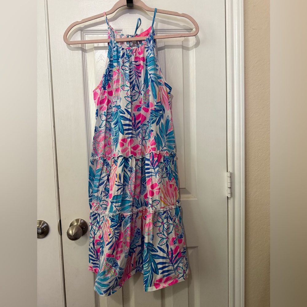 Lilly Pulitzer Tank Dress S with Tassel tie